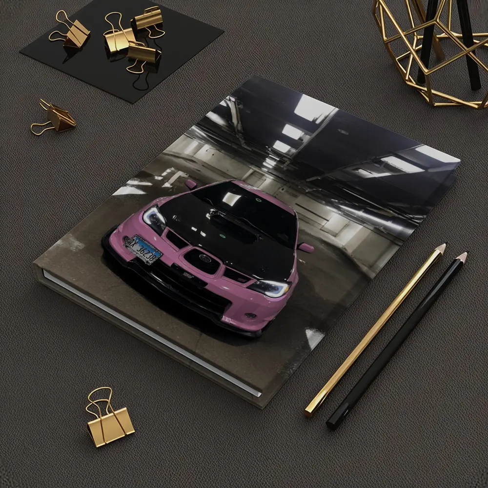 Pink Subaru WRX STI Underground Parking Garage – Notebooks