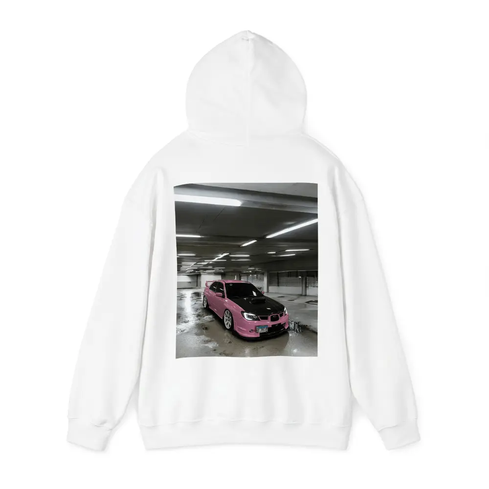 Pink Subaru WRX STI Underground Parking Garage – Hoodies
