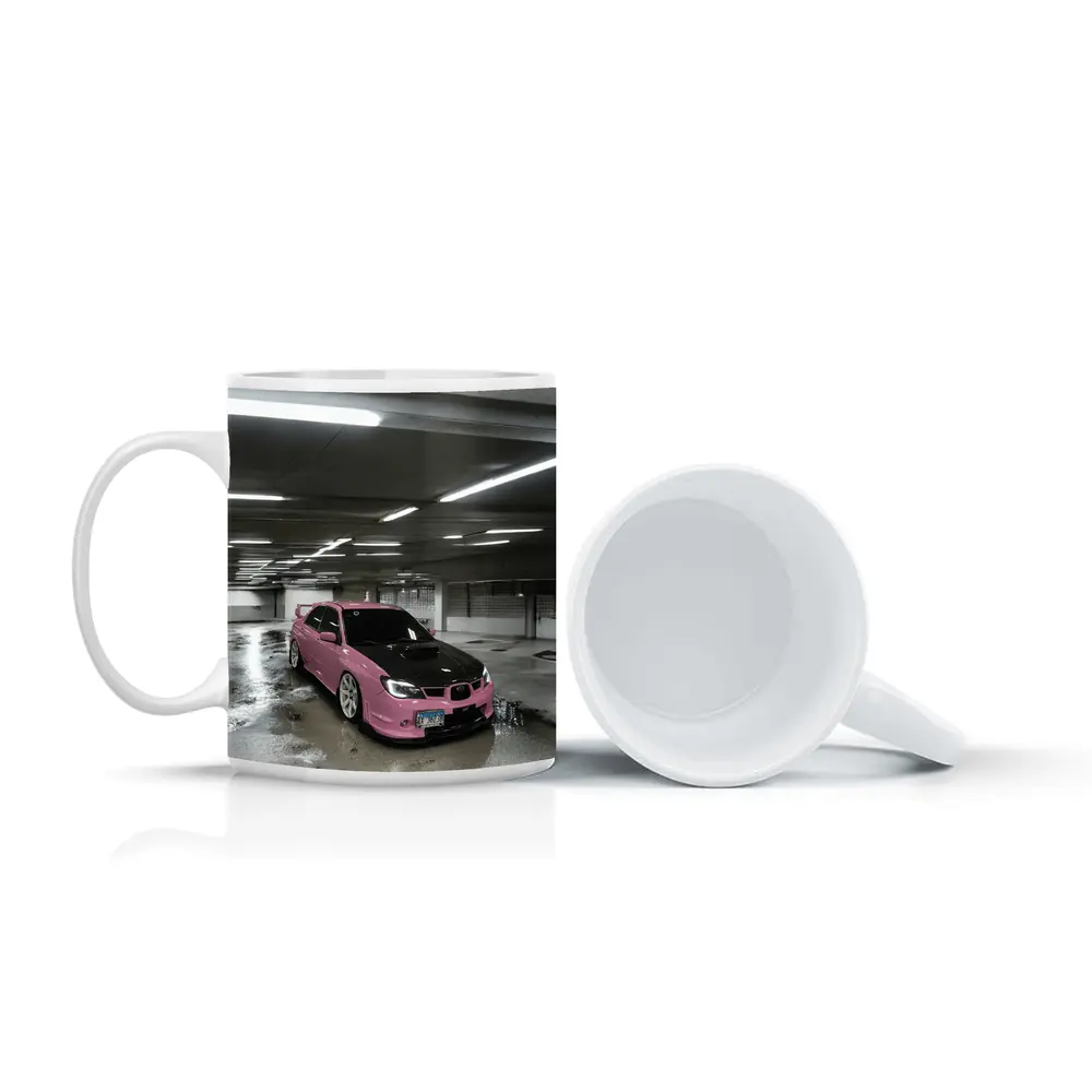 Pink Subaru WRX STI Underground Parking Garage – Mugs