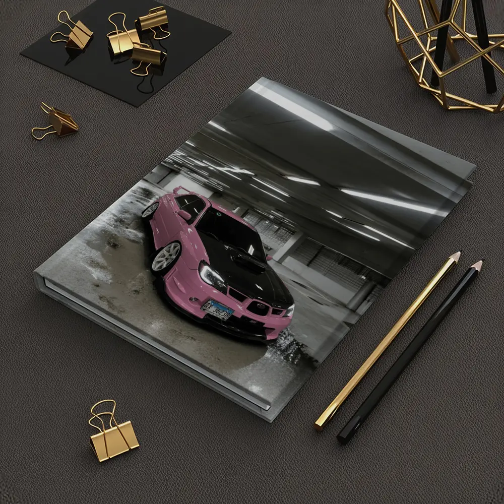 Pink Subaru WRX STI Underground Parking Garage – Notebooks