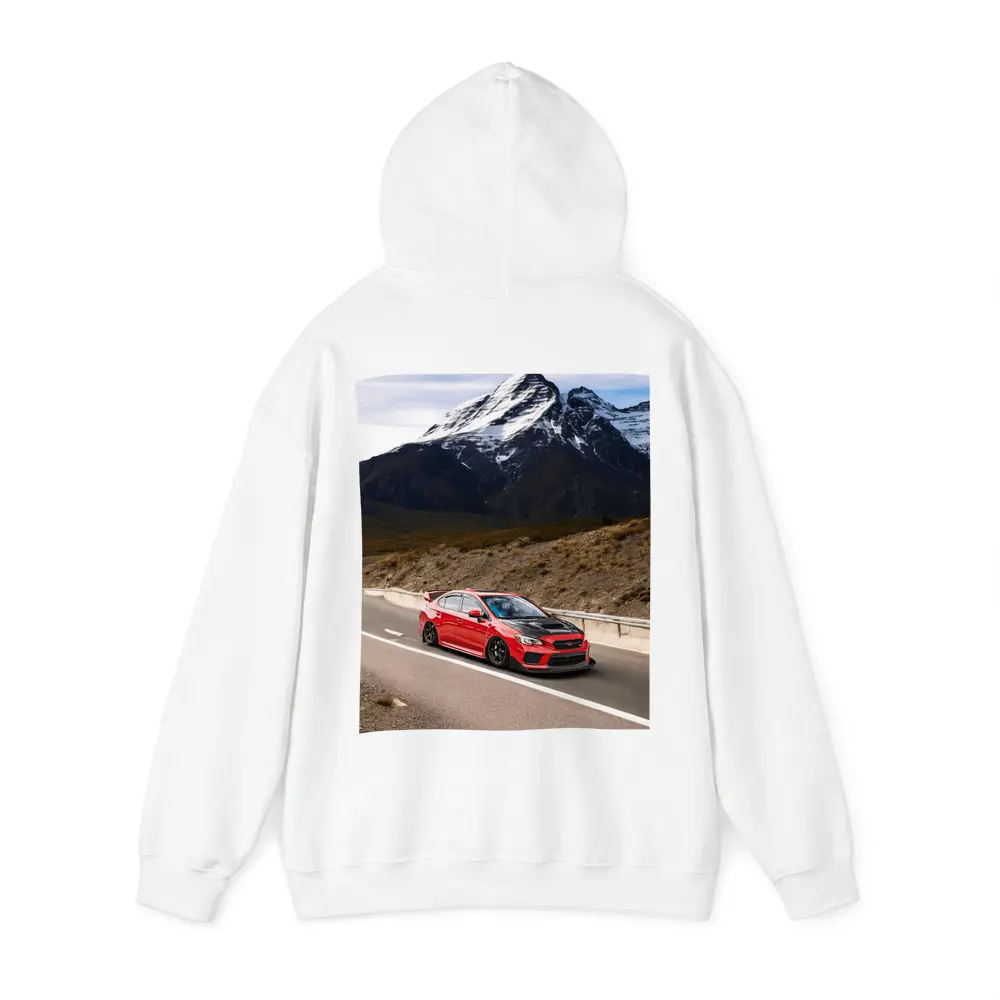 Red Subaru WRX STI Mountain Road Drive – Hoodies