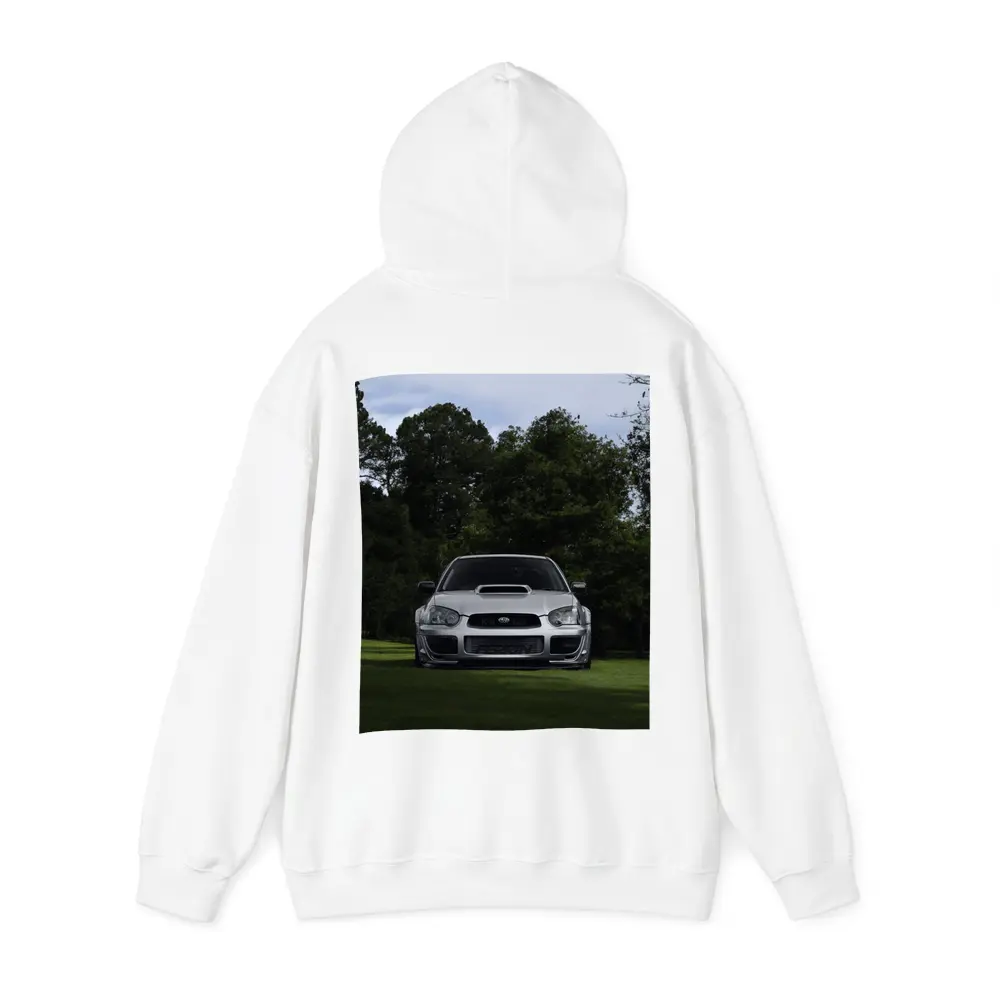 Subaru Impreza WRX Silver Parked Green Park – Hoodies