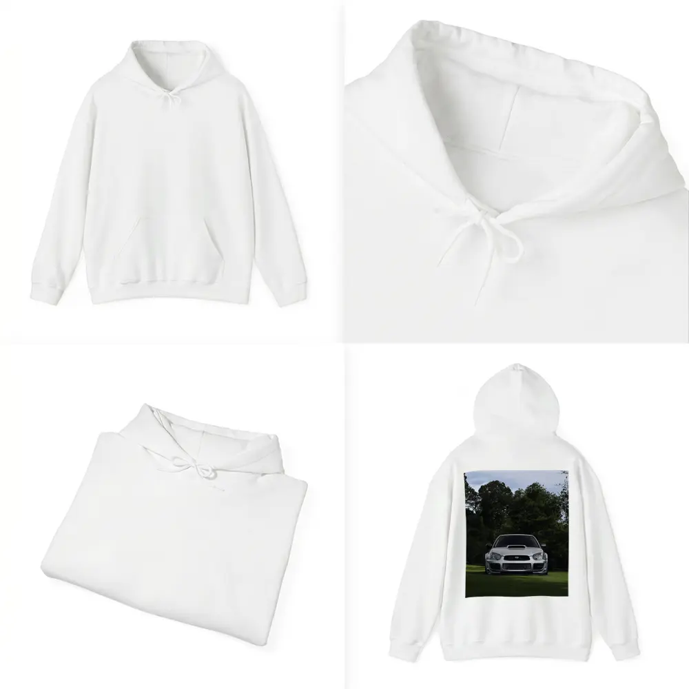 Subaru Impreza WRX Silver Parked Green Park – Hoodies