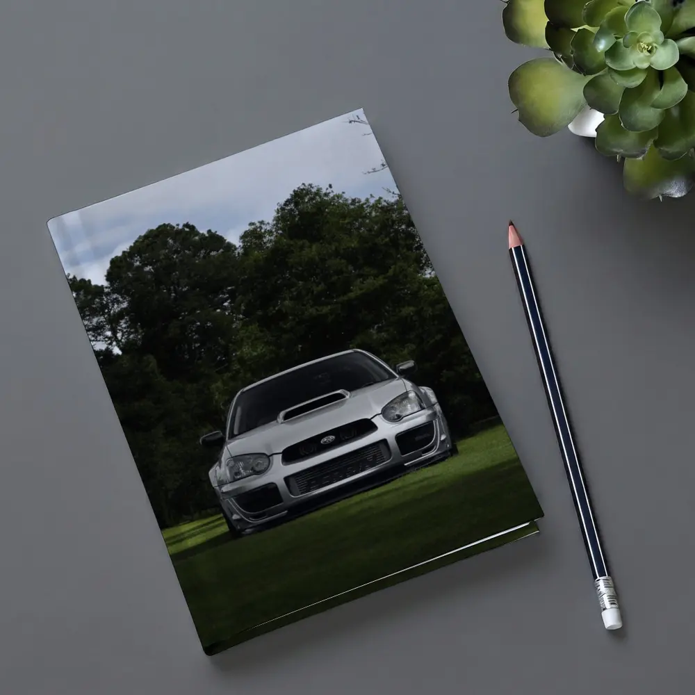 Subaru Impreza WRX Silver Parked Green Park – Notebooks