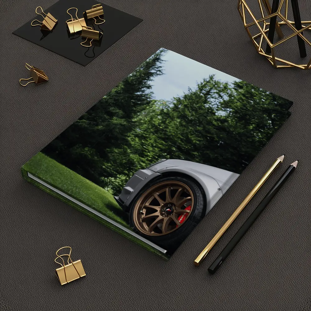 Subaru WRX Silver Bronze Wheels Green Trees – Notebooks