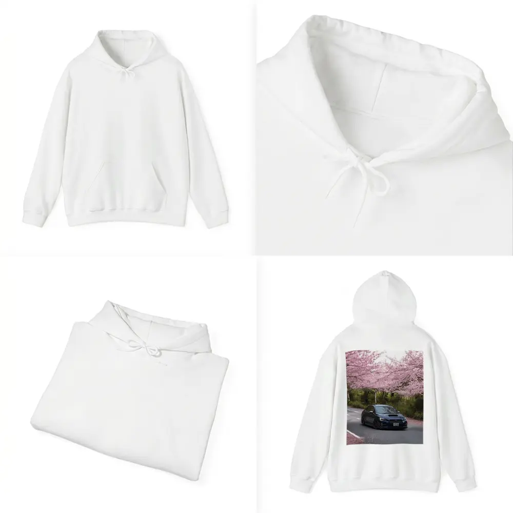 Subaru WRX STI Under Cherry Blossom Trees – Hoodies