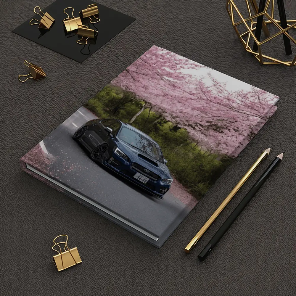 Subaru WRX STI Under Cherry Blossom Trees – Notebooks