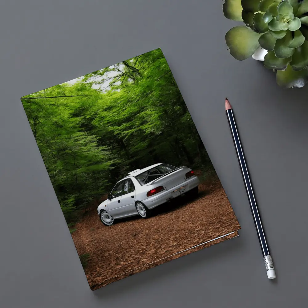 Subaru Impreza WRX White Forest Road – Notebooks