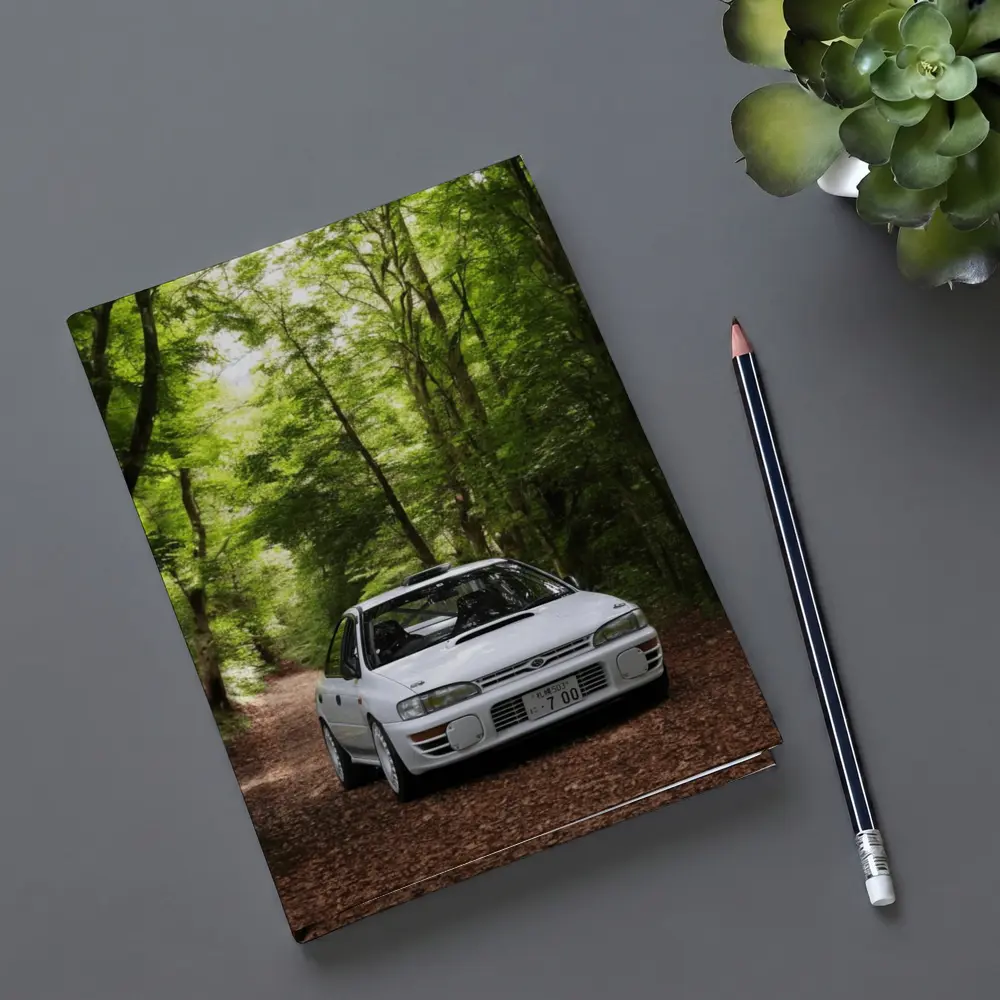 Subaru Impreza WRX White Forest Road – Notebooks