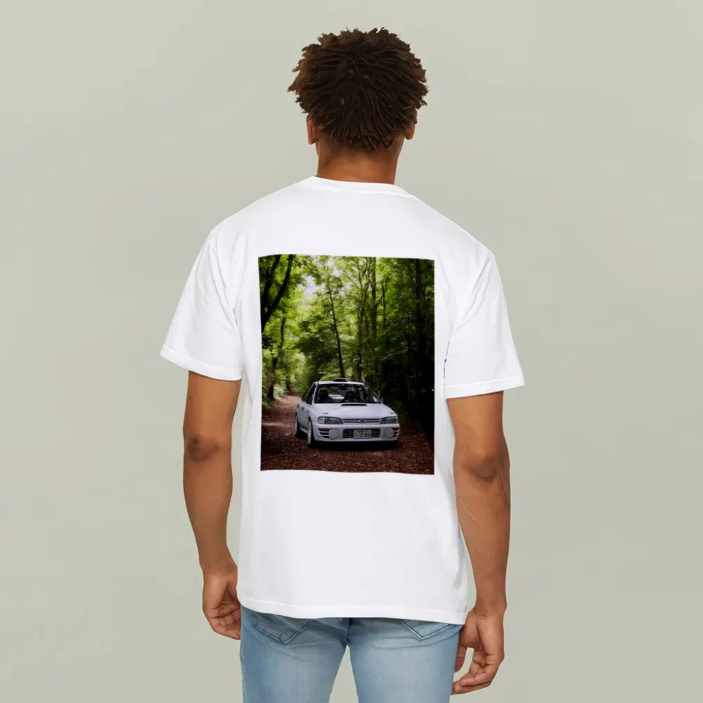 Subaru Impreza WRX White Forest Road – T-Shirts