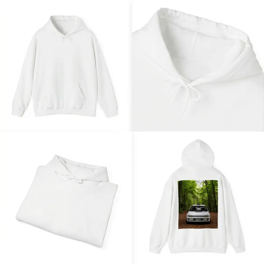 Subaru Impreza WRX White Forest Road – Hoodies