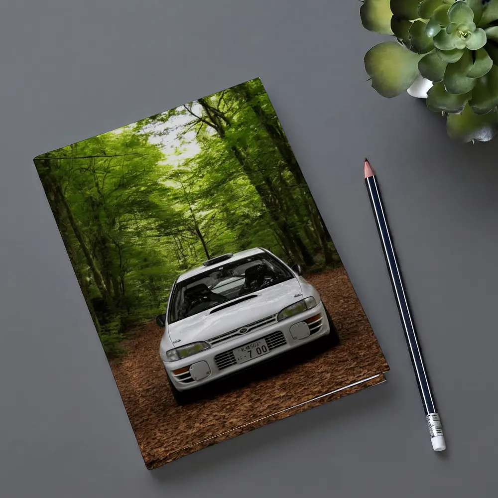 Subaru Impreza WRX White Forest Road – Notebooks