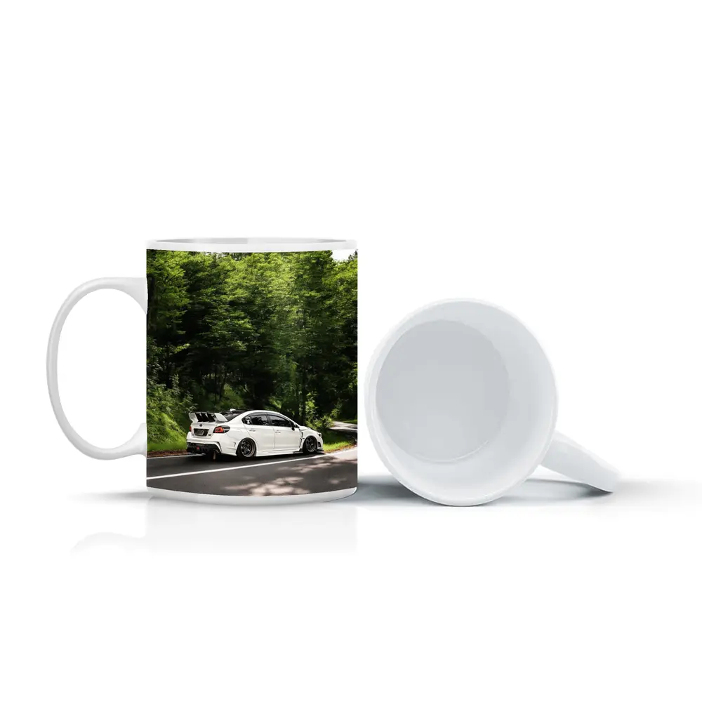 Subaru WRX STI White Forest Road Drive – Mugs