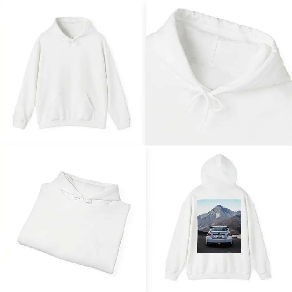 Subaru WRX STI Rear Mountain Backdrop – Hoodies