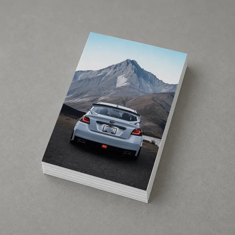 Subaru WRX STI Rear Mountain Backdrop – Postcards