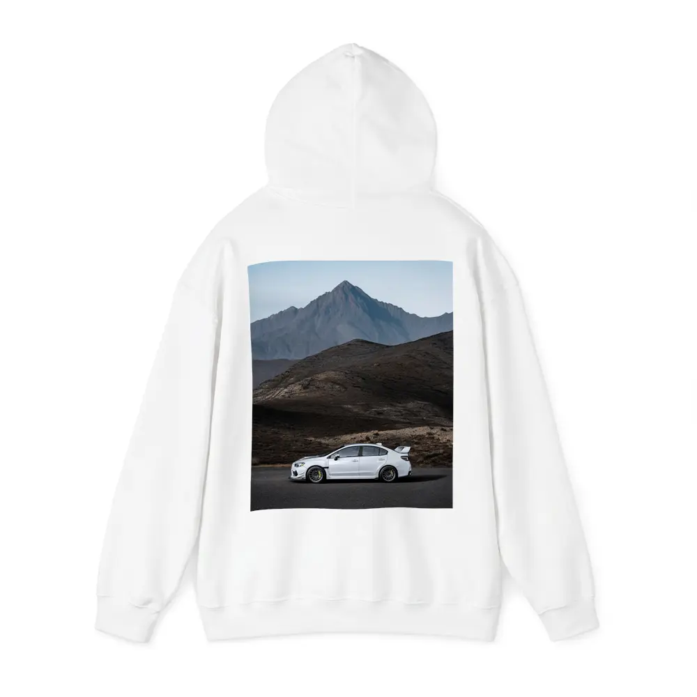 Subaru WRX STI White Mountain Road Shot – Hoodies