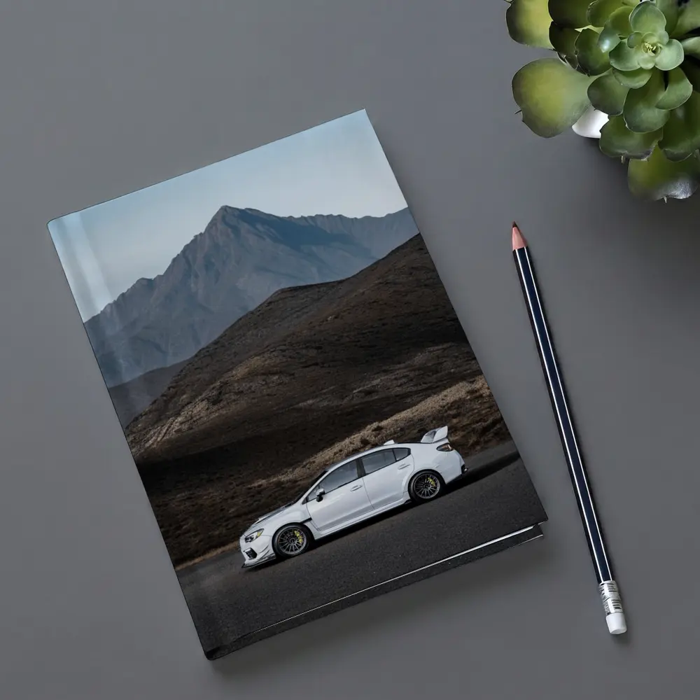 Subaru WRX STI White Mountain Road Shot – Notebooks