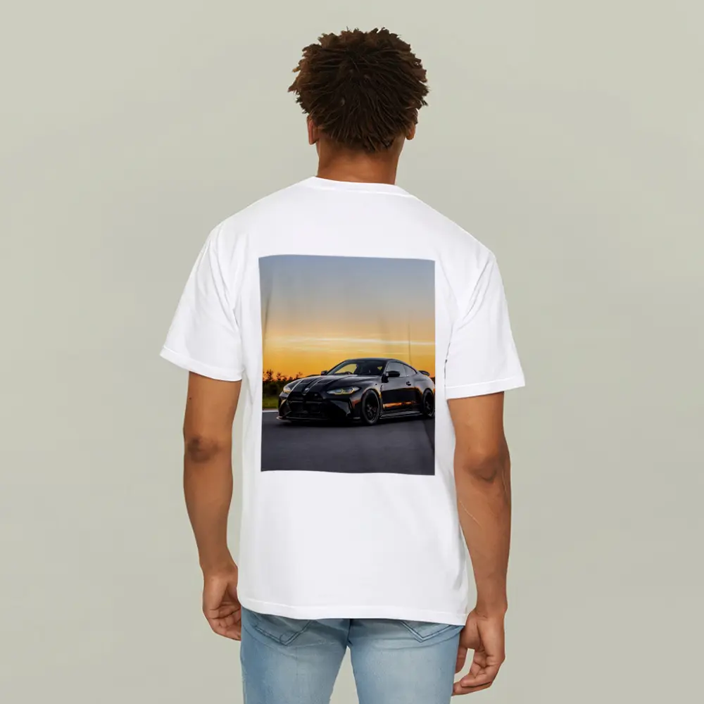 Black BMW M4 Coupe Sunset Track – T-Shirts
