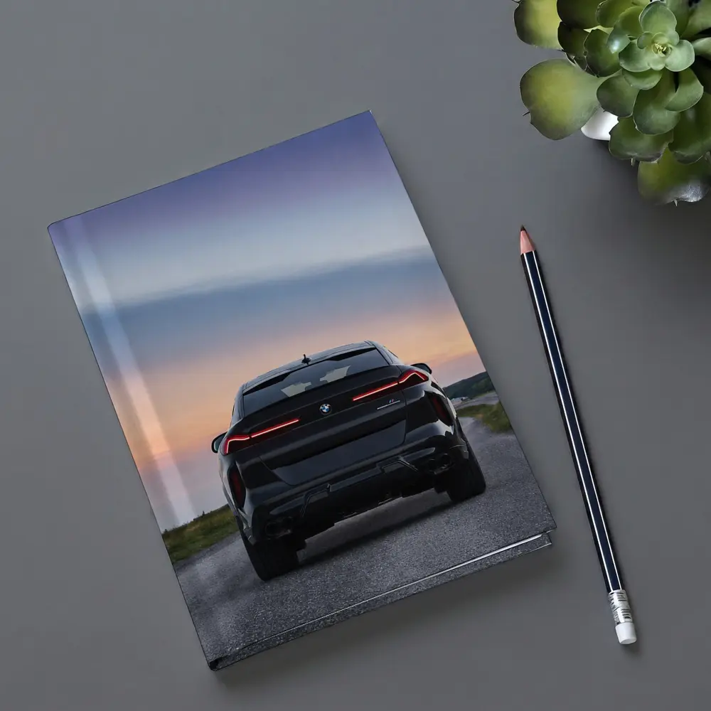 BMW X6M Rear View Sunset Road – Notebooks