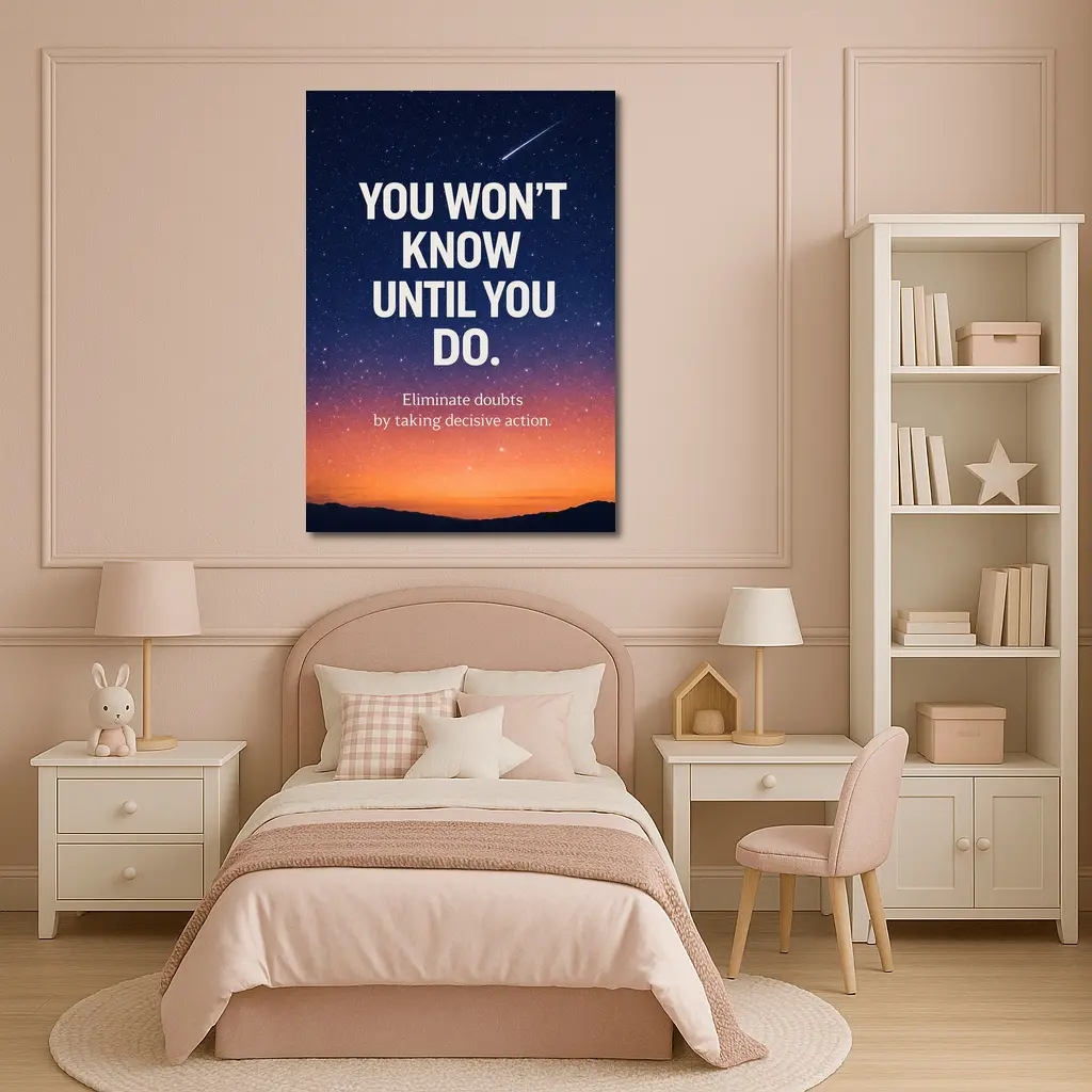 You Won't Know Until You Do Quote – Wall Art