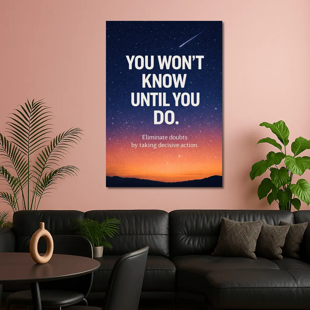 You Won't Know Until You Do Quote – Wall Art