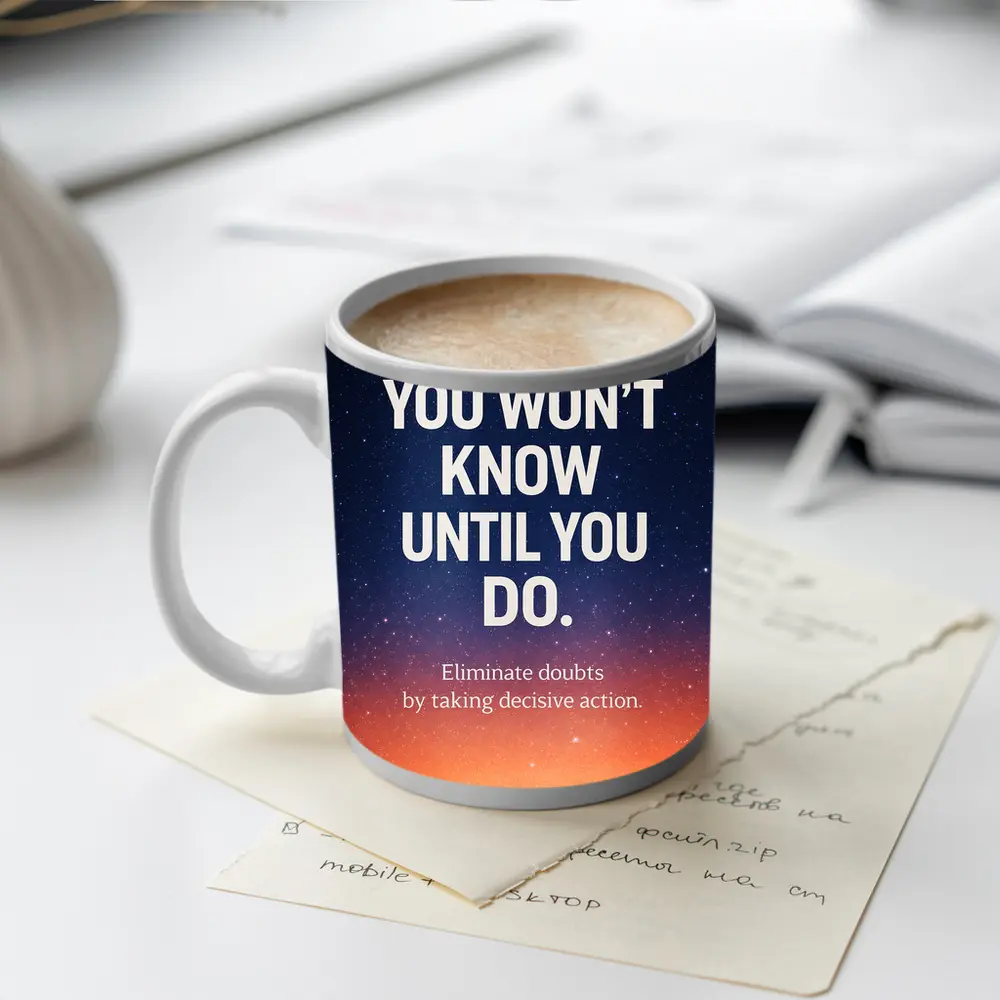 You Won't Know Until You Do Quote – Mugs
