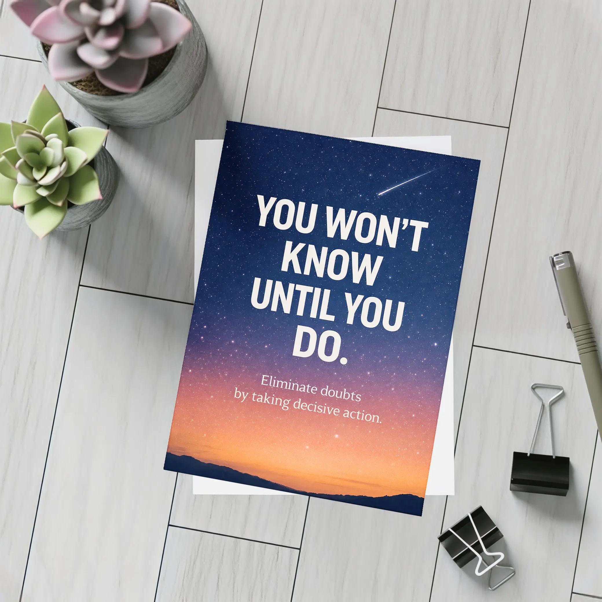 You Won't Know Until You Do Quote – Postcards