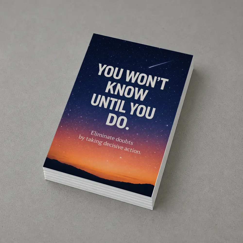 You Won't Know Until You Do Quote – Postcards