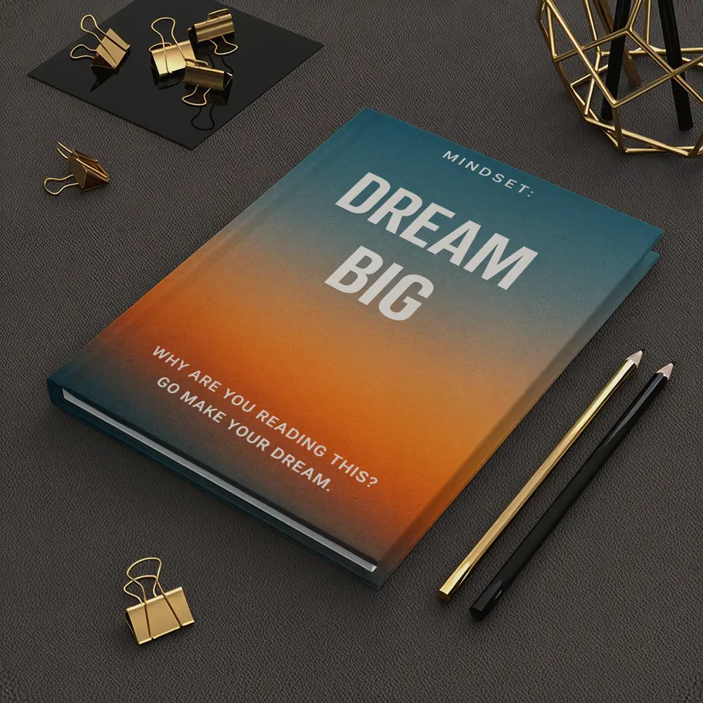 Dream Big Mindset Motivational Sunset Quote – Notebooks