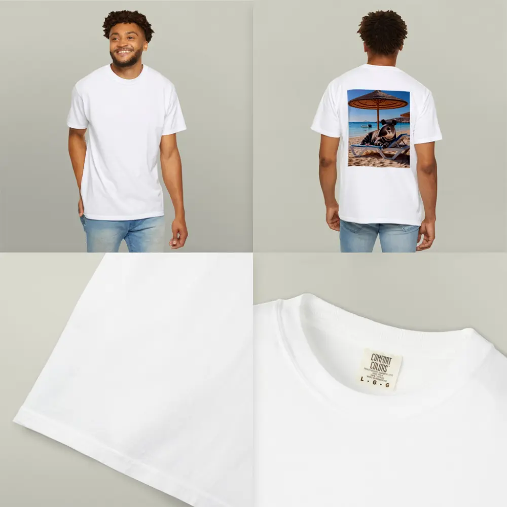 Tapir Relaxing On Sunny Beach Chair – T-Shirts