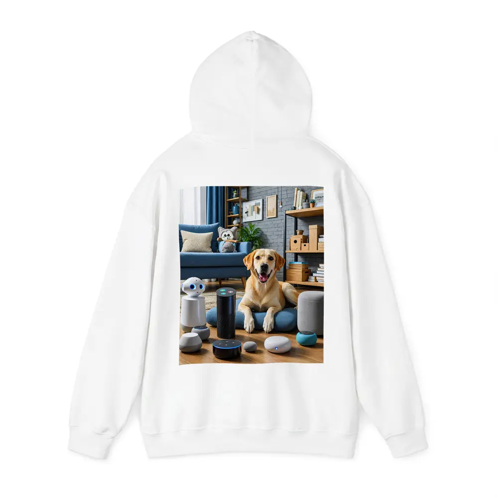 Labrador Retriever With Smart Home Speakers – Hoodies