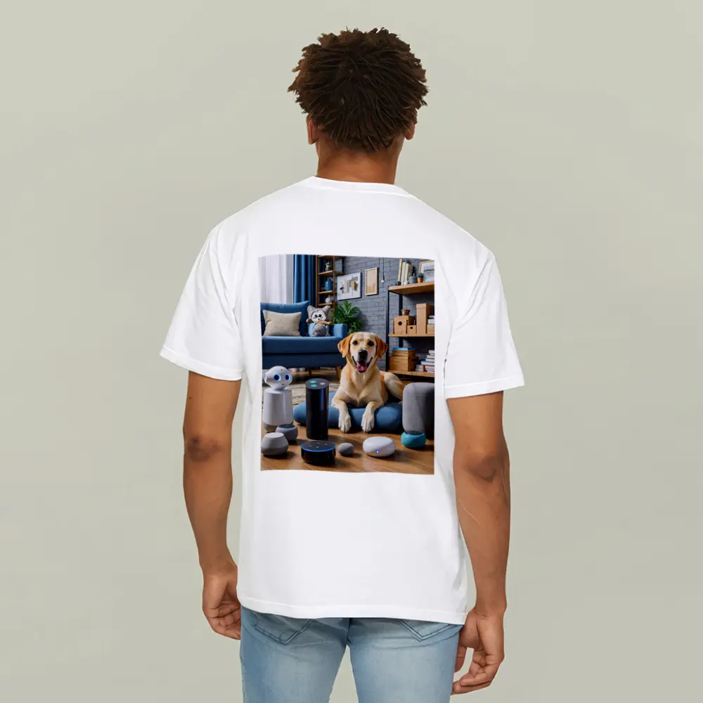 Labrador Retriever With Smart Home Speakers – T-Shirts