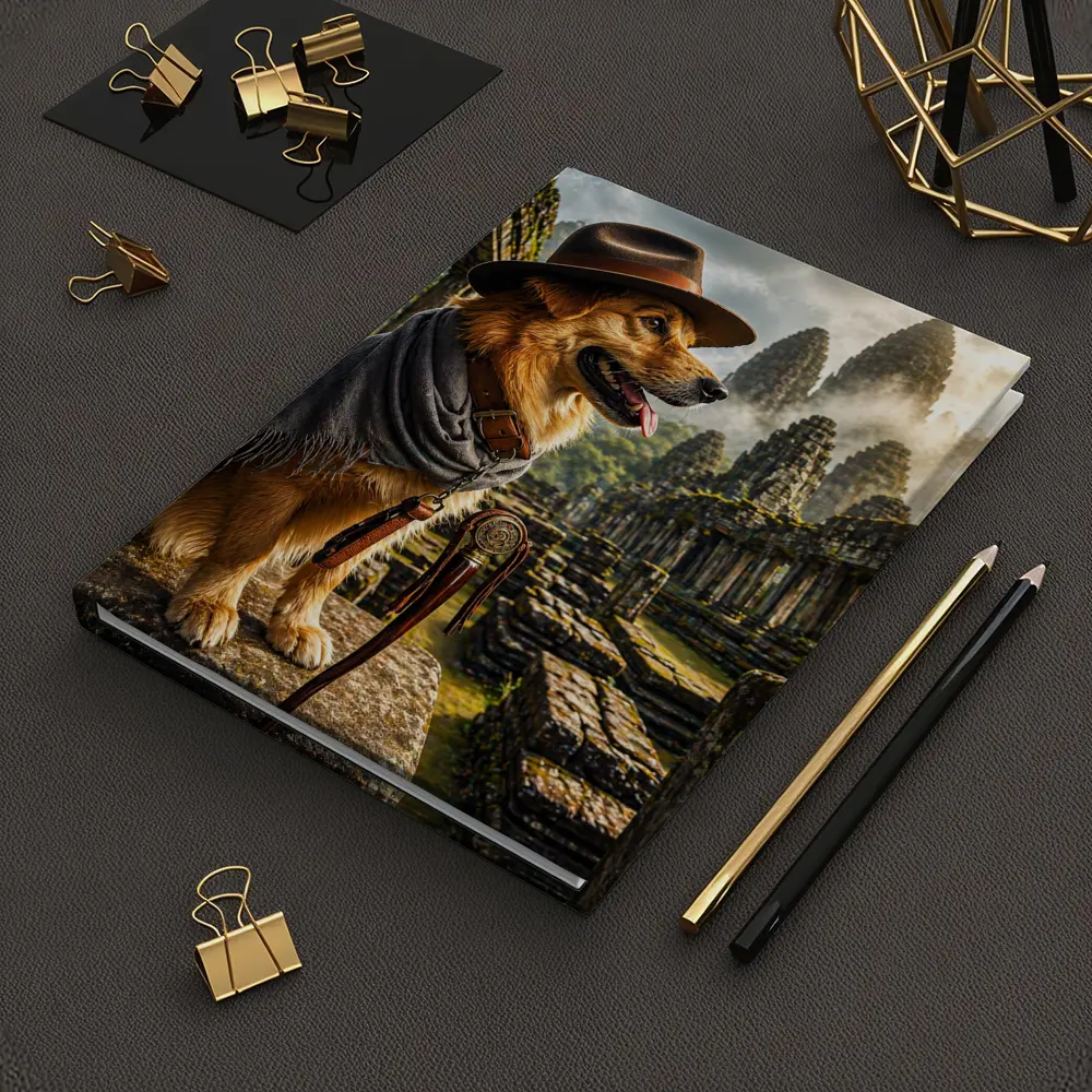 Golden Dog Explorer Ancient Temple Ruins – Notebooks