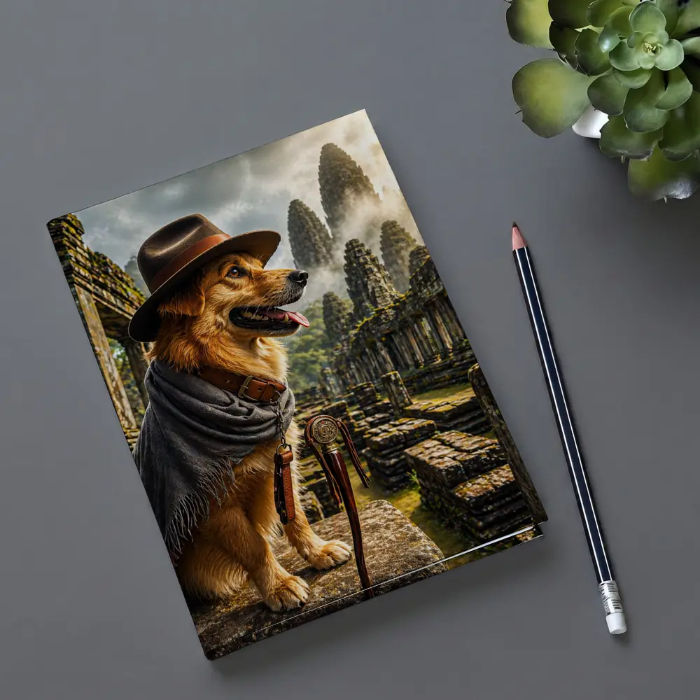 Golden Dog Explorer Ancient Temple Ruins – Notebooks