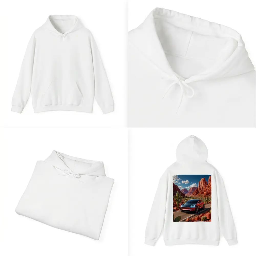 Tesla Model 3 Red Rock Canyon Drive – Hoodies