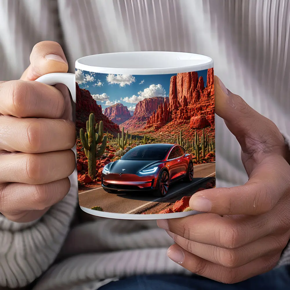 Tesla Model 3 Red Rock Canyon Drive – Mugs