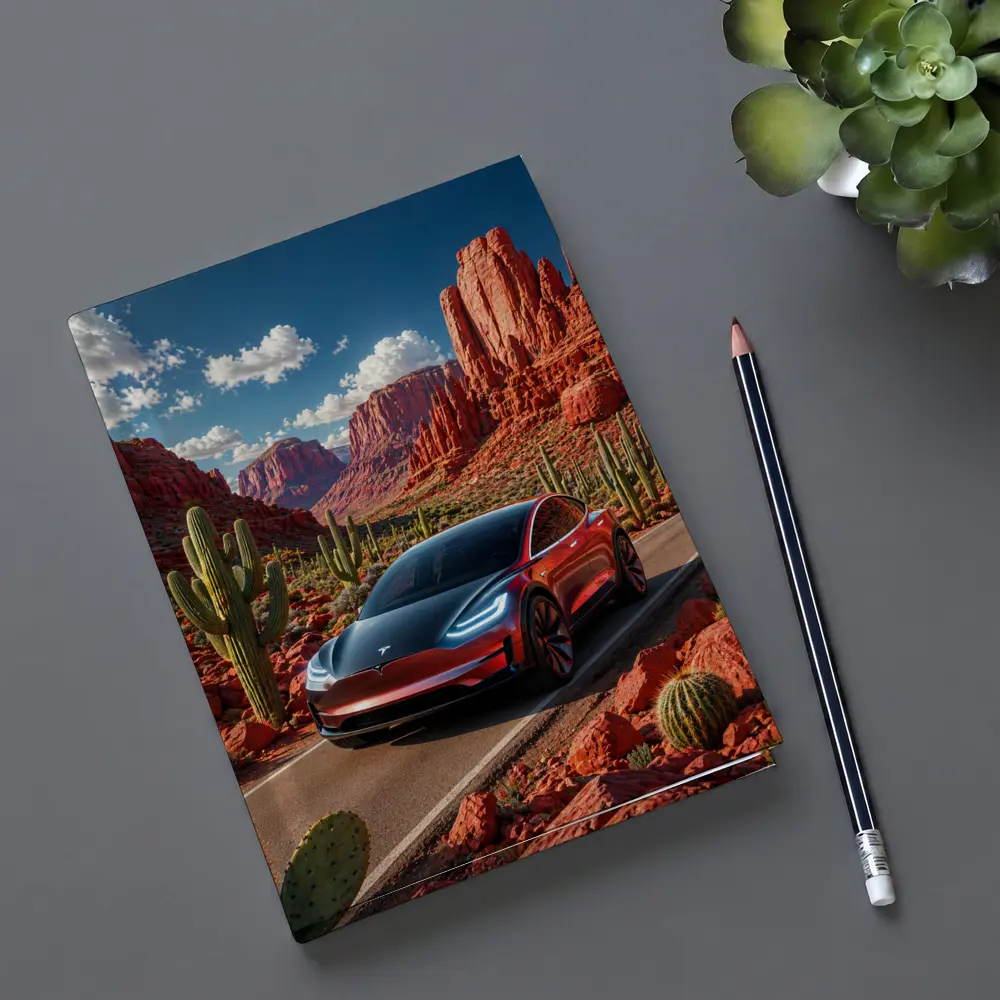 Tesla Model 3 Red Rock Canyon Drive – Notebooks