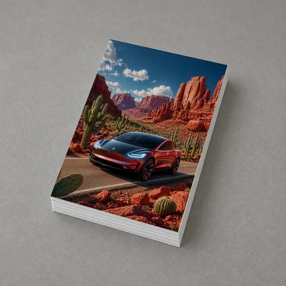 Tesla Model 3 Red Rock Canyon Drive – Postcards