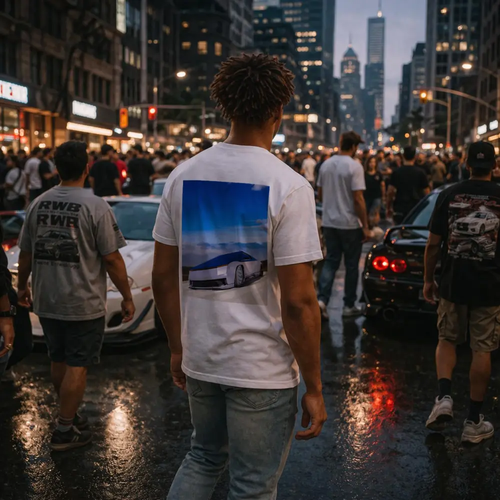 Tesla Cybertruck Futuristic Concept Car Blue Sky – T-Shirts