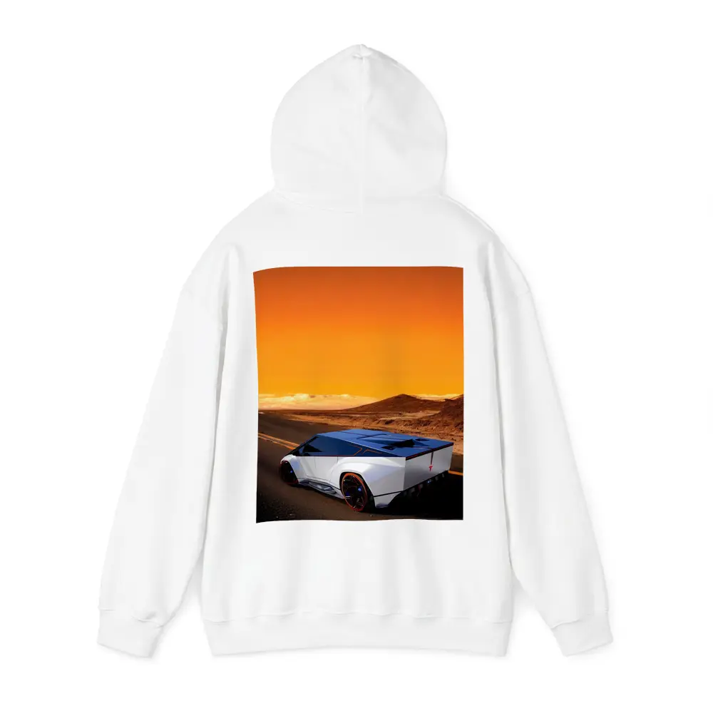 Tesla Cybertruck Concept Desert Orange Sky – Hoodies