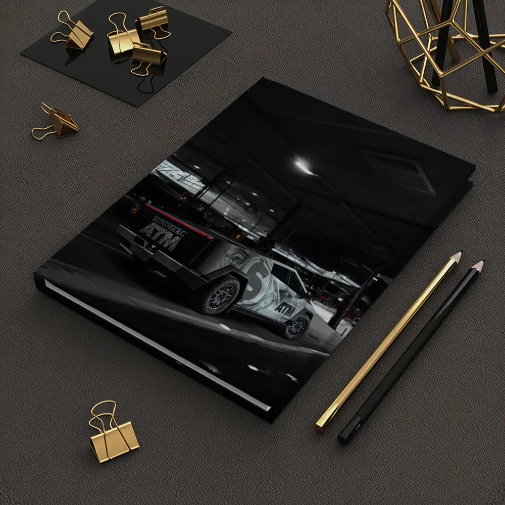 Tesla Cybertruck Custom Wrap Night Parking – Notebooks
