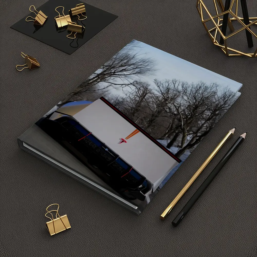 Tesla Semi Truck Winter Snow Road – Notebooks