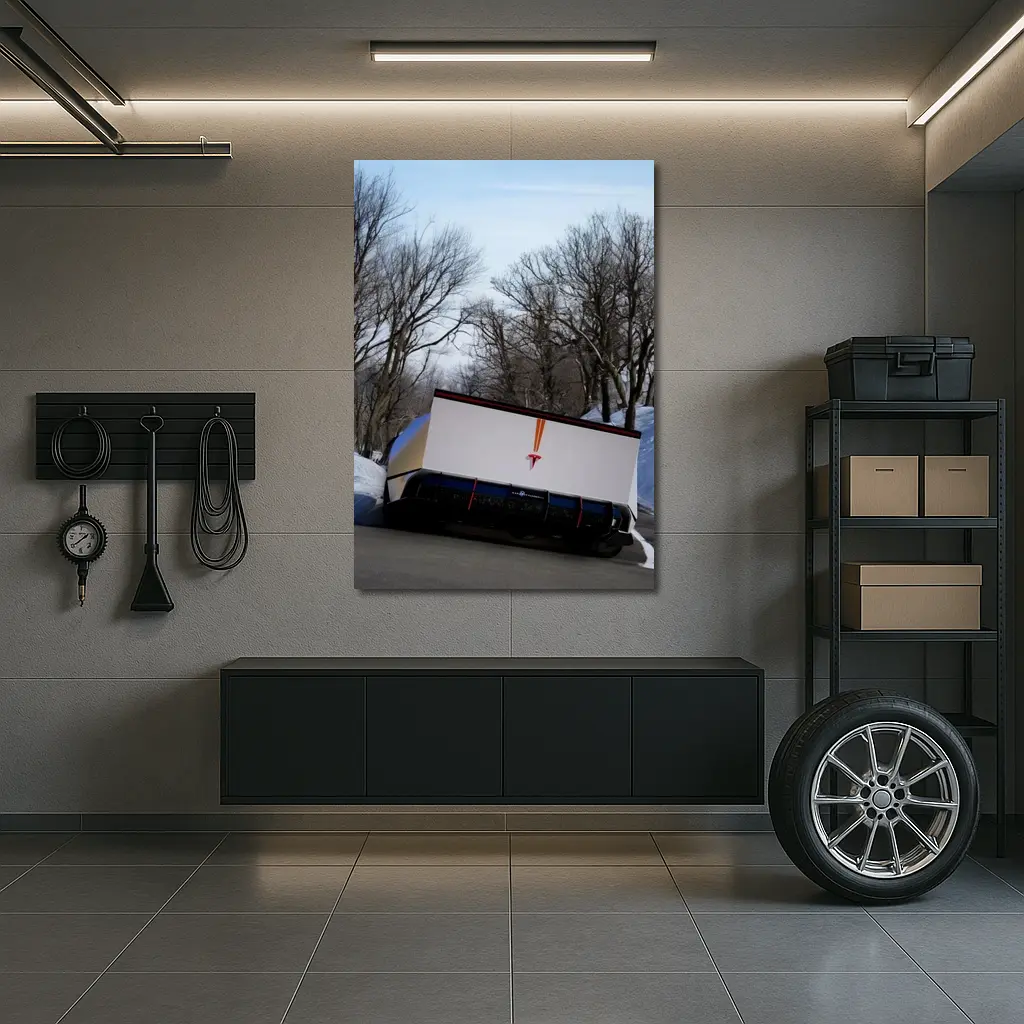 Tesla Semi Truck Winter Snow Road – Wall Art