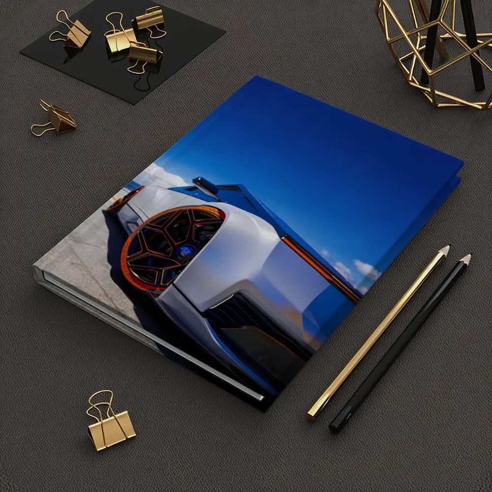 Tesla Cybertruck Coastal Blue Sky View – Notebooks