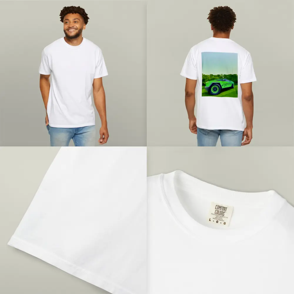 Tesla Cybertruck Green Graffiti Wrap Outdoors – T-Shirts