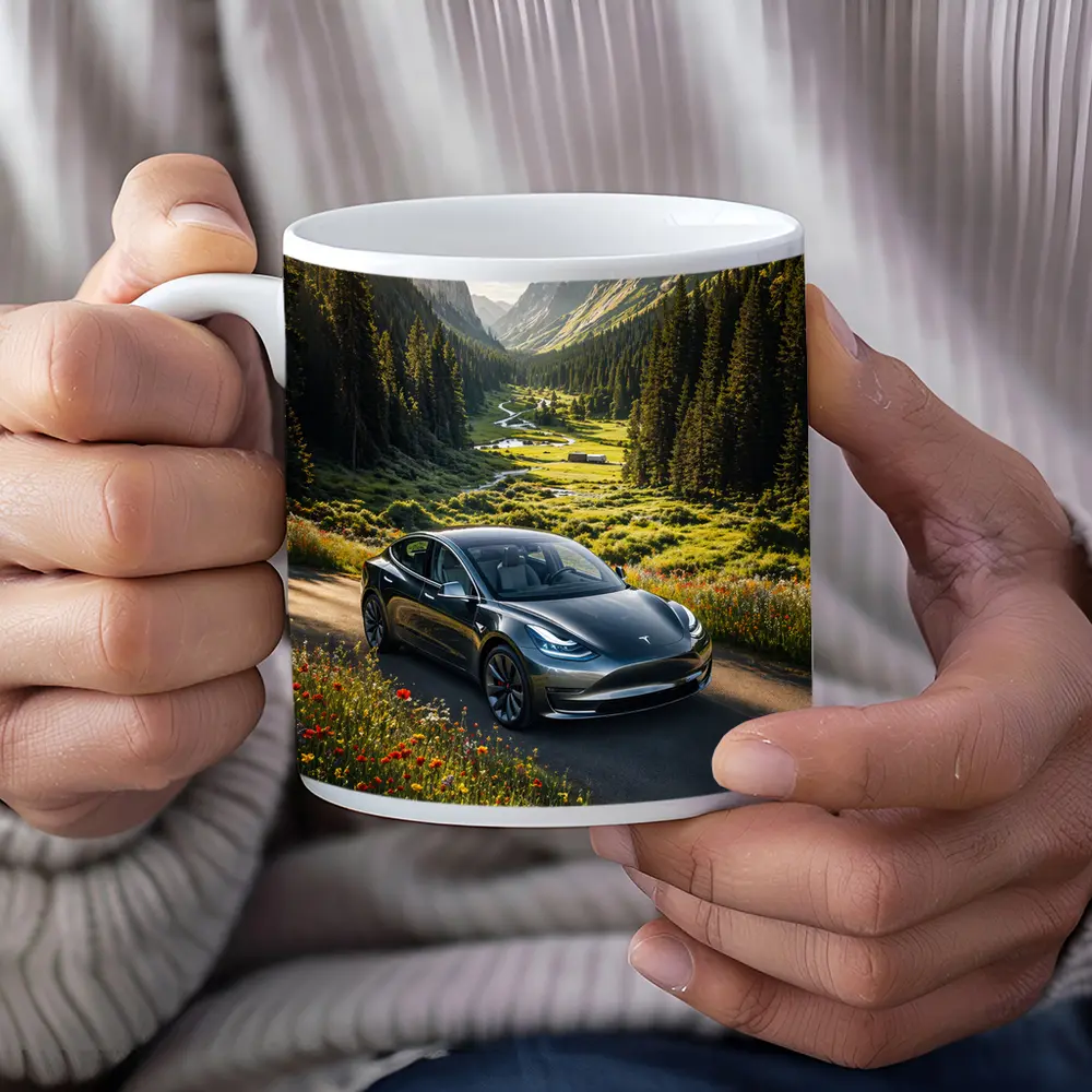 Tesla Model 3 Mountain Valley Road Drive – Mugs