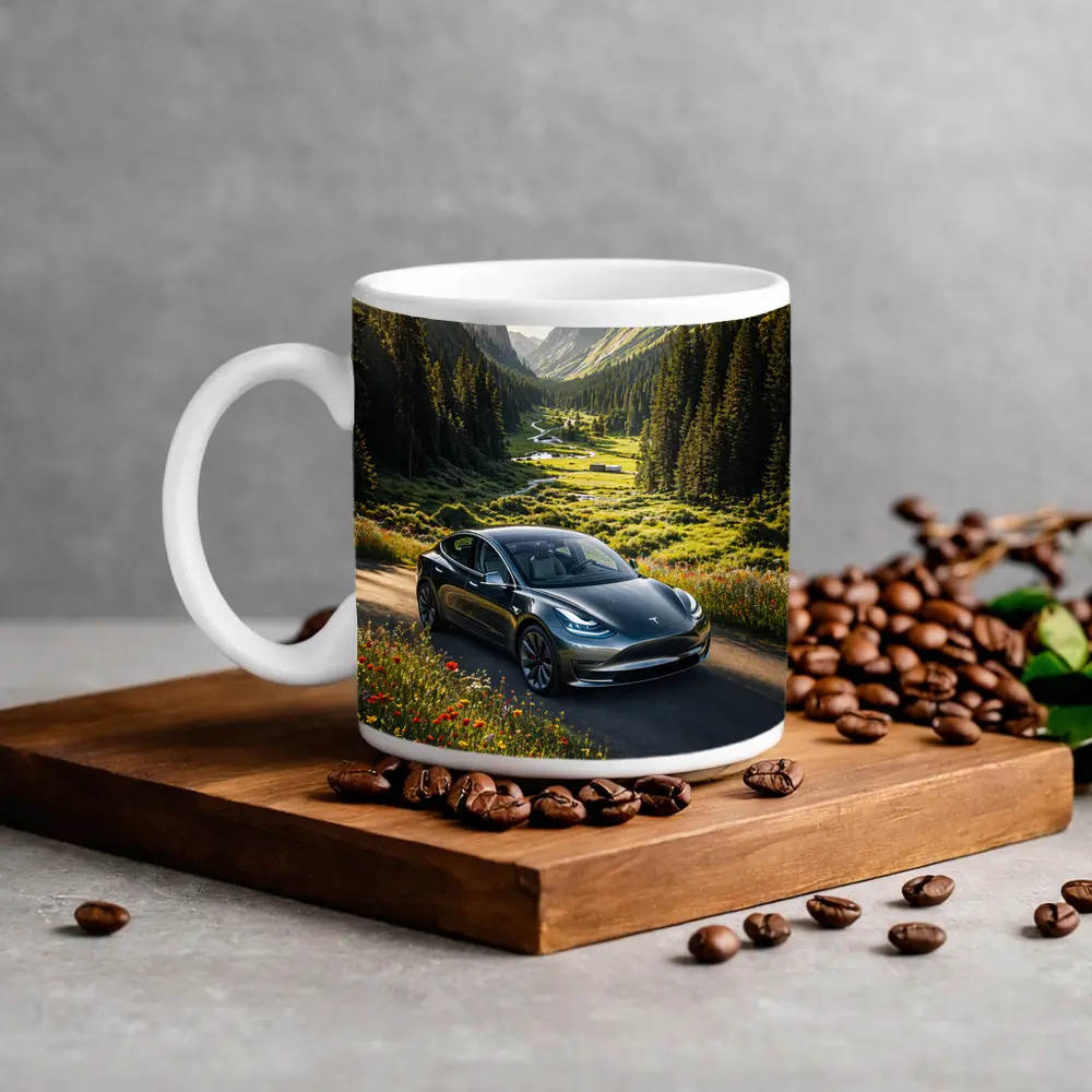 Tesla Model 3 Mountain Valley Road Drive – Mugs