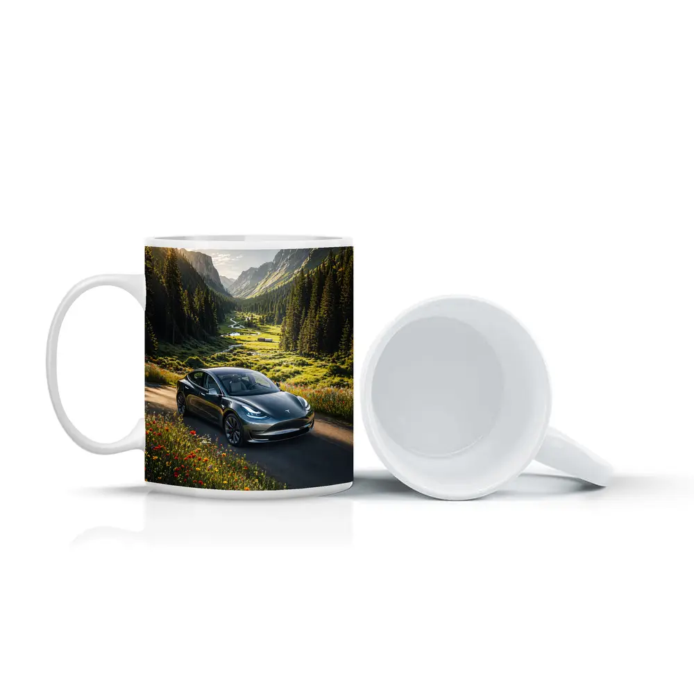 Tesla Model 3 Mountain Valley Road Drive – Mugs