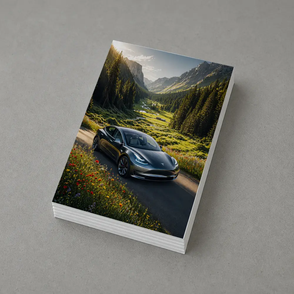 Tesla Model 3 Mountain Valley Road Drive – Postcards
