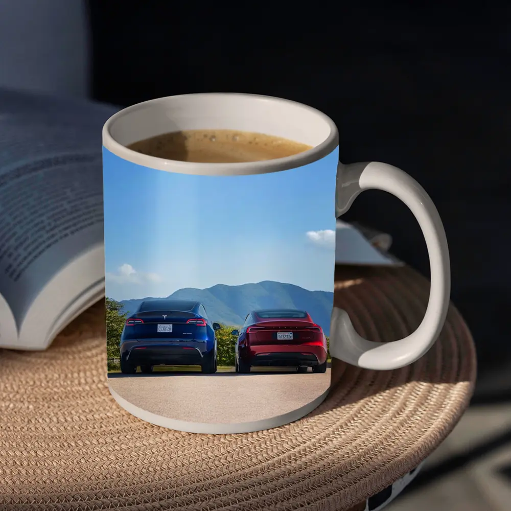 Tesla Model Y Model Three Mountain Road – Mugs